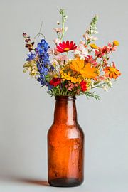 Flower bouquet vase light by Poster Art Shop