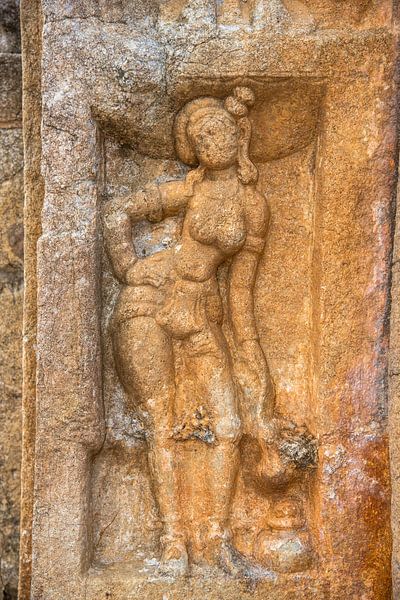 Detail einer buddhistischen Stupa bei Anuradhapura, Sri Lanka von Jan Fritz