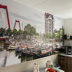 Photo de nos clients: Le vieux port avec la Maison Blanche à Rotterdam par MS Fotografie | Marc van der Stelt