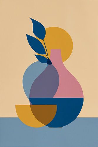 Flowing Shapes in Warm Colors no. 6