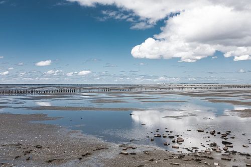 Clouds over the Groningen mudflats