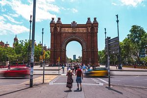 De Arc de Triomf in Barcelona van Kwis Design