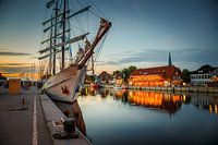 Evening atmosphere in the harbour