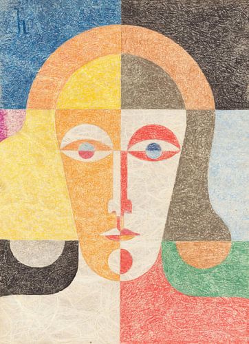 Heinrich Hoerle - Head of a woman (Circa 1935)