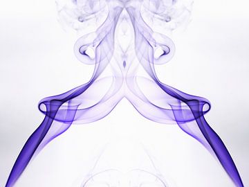 Purple Smoke - Paarse rook Abstract van Frens van der Sluis