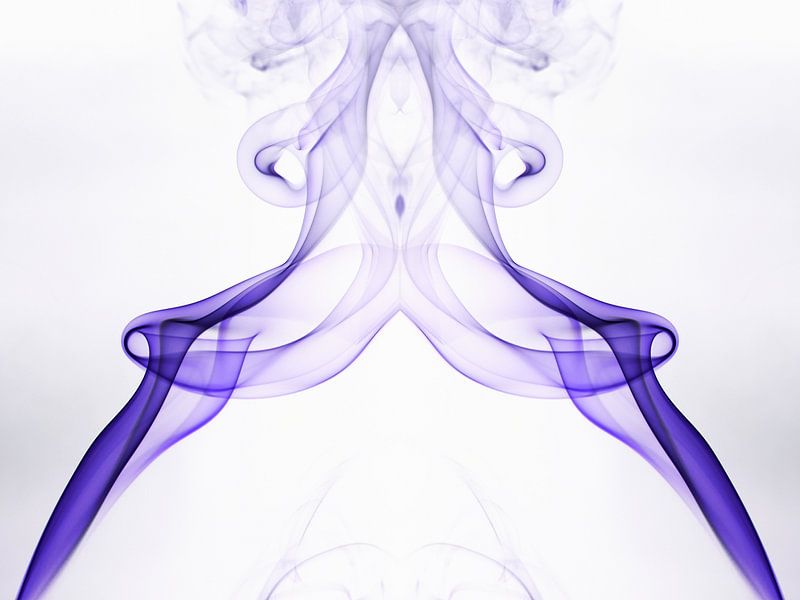 Purple Smoke Abstract by Frens van der Sluis