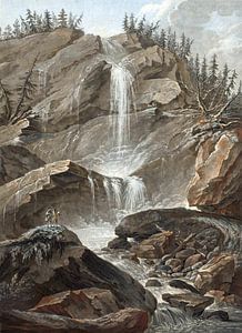 Wasserfall von Stabbauch, Jean François Janinet, 1772 - 1785 von Atelier Liesjes