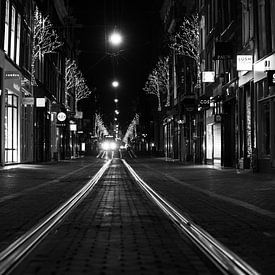 Leidsestraat avec tramway sur Anouk Boonstra