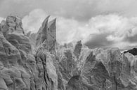 Détail du glacier Perito Moreno en noir et blanc par Shanti Hesse Aperçu