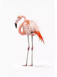 Flamingo bird by haroulita