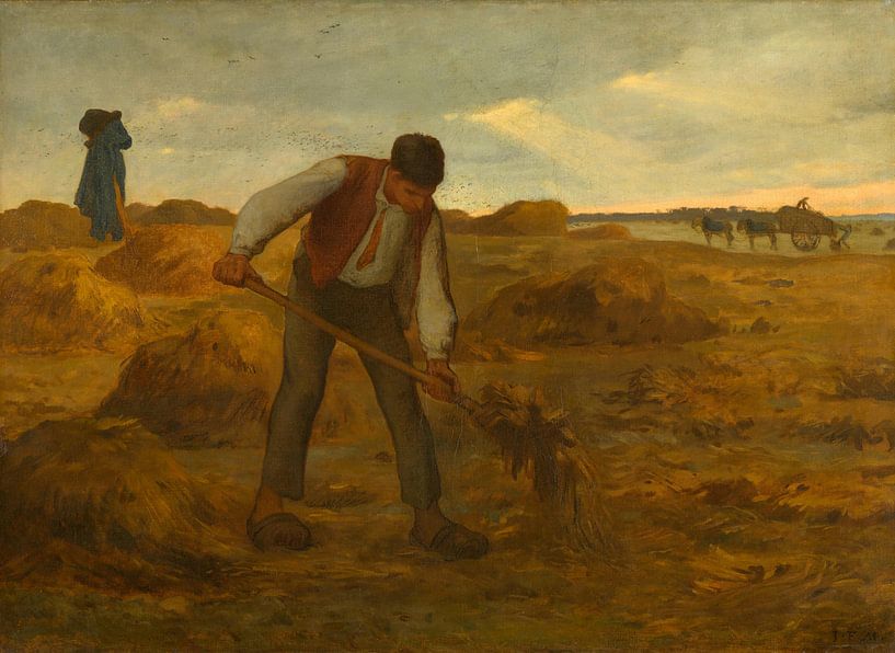 Peasant Spreading Manure, Jean-François Millet by Masterful Masters