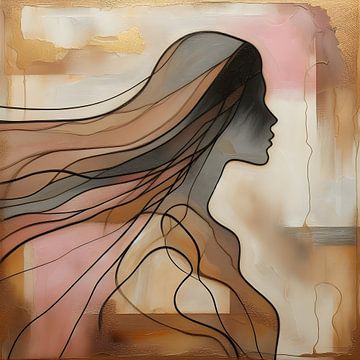 Silhouette de femme sur FoXo Art