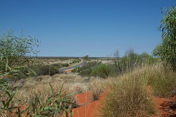 Lege weg in de Outback