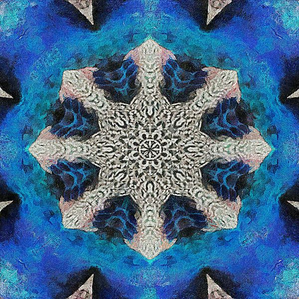 Shades Of Blue Kaleidoscope by Dorothy Berry-Lound