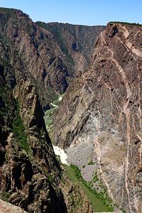 Painted Walls of  Black Canyon Of The Gunnison - Farbschichten  in den Wänden  des Black Canyon  of 