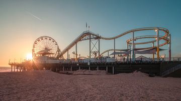 Santa Monica Beach Pier van Photo Wall Decoration