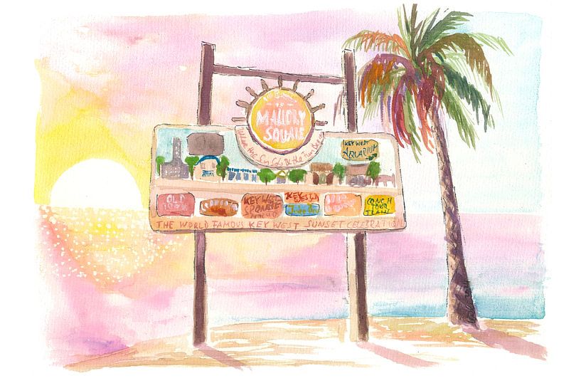 Key West Dreamin of Sunset am Mallory Square Florida von Markus Bleichner