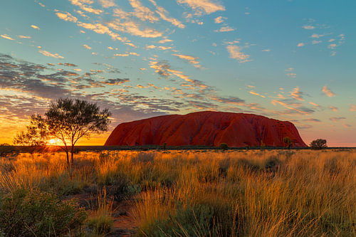Sonnenaufgang am Uluru