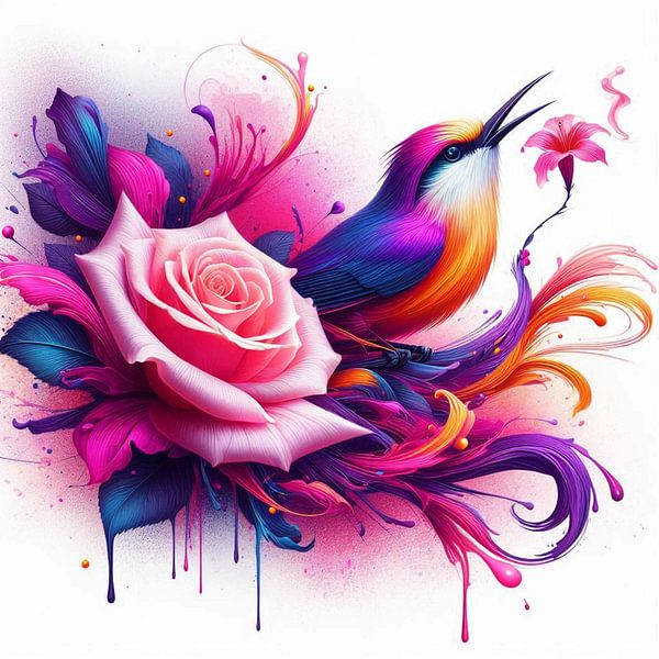 Vogel und Blume von Bernhard Karssies