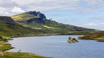 De iconische Old Man of Storr aan de oostkust van het Isle of Skye