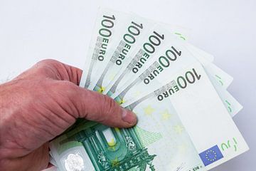 Verschillende euro's biljetten van Marcel Derweduwen