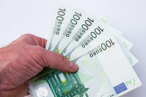 Verschillende euro's biljetten