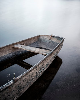 Abandoned little boat