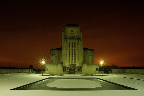 Radio Kootwijk in de sneeuw