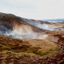 IJslands landschap von Victor Van Rooij