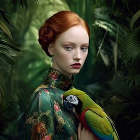 Fine art portrait "Tropical paradise" by Carla Van Iersel