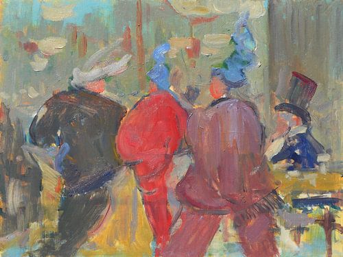 Three ladies in the Jardin de paris