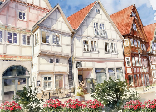 Bezaubernde Altstadt in Detmold