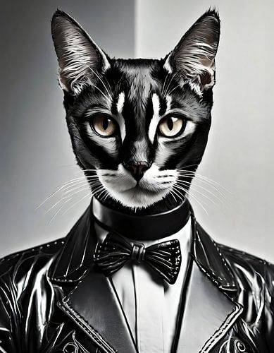 Cat in an elegant suit