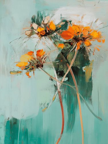 Fleurs, modernes et abstraites