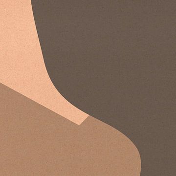 Organische en geometrische abstracte vormen nr. 2 van Dina Dankers