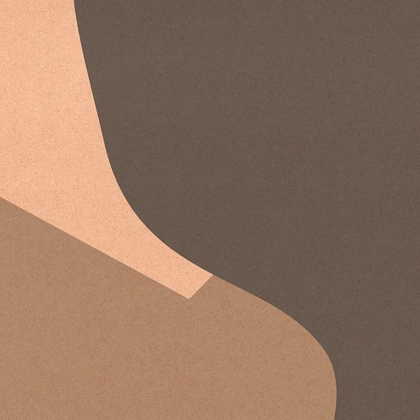 Organic and geometric abstract shapes no. 2 by Dina Dankers