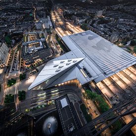 Rotterdam Central Station from 150m high by Jeroen van Dam
