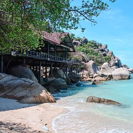 Tropisch strand in Koh Tao, Thailand van Suzanne Schuringa