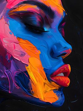 Abstract Modern Portrait of a Woman