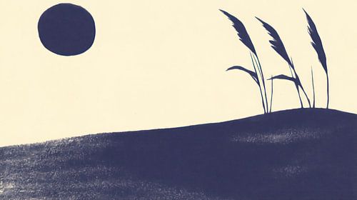 Zon en polderlandschap