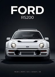 Ford RS200 – Studioaufnahme von vorne von Morgan