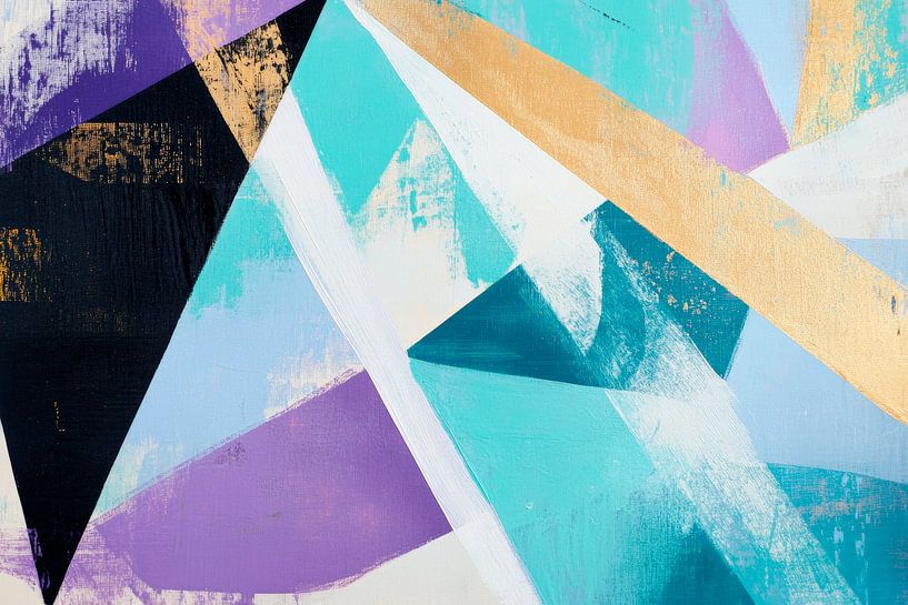 Geometric harmonies of colours by Poster Art Shop