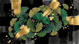 Goldener Ginkgo-Flow in Japan von Siti Zuliana