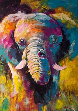 Colourful elephant by Katrein Seybold