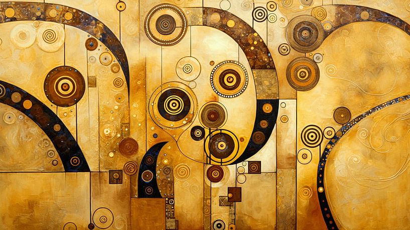Mechanik in Braun und Gold von True Nature Art