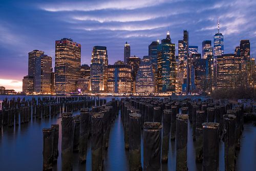 New York Skyline, Verenigde Staten van Amerika van Colin Bax
