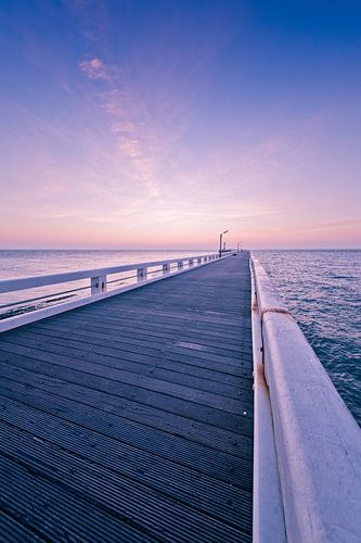 Sonnenuntergang Palisade Nieuwpoort