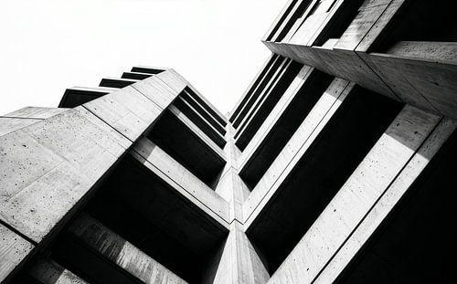 Low Angle Brutalist Architecture