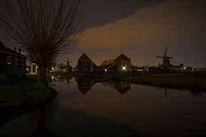 Zaanse Schans bij nacht