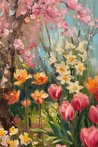 Flower painting | Flower garden by Flower Studio